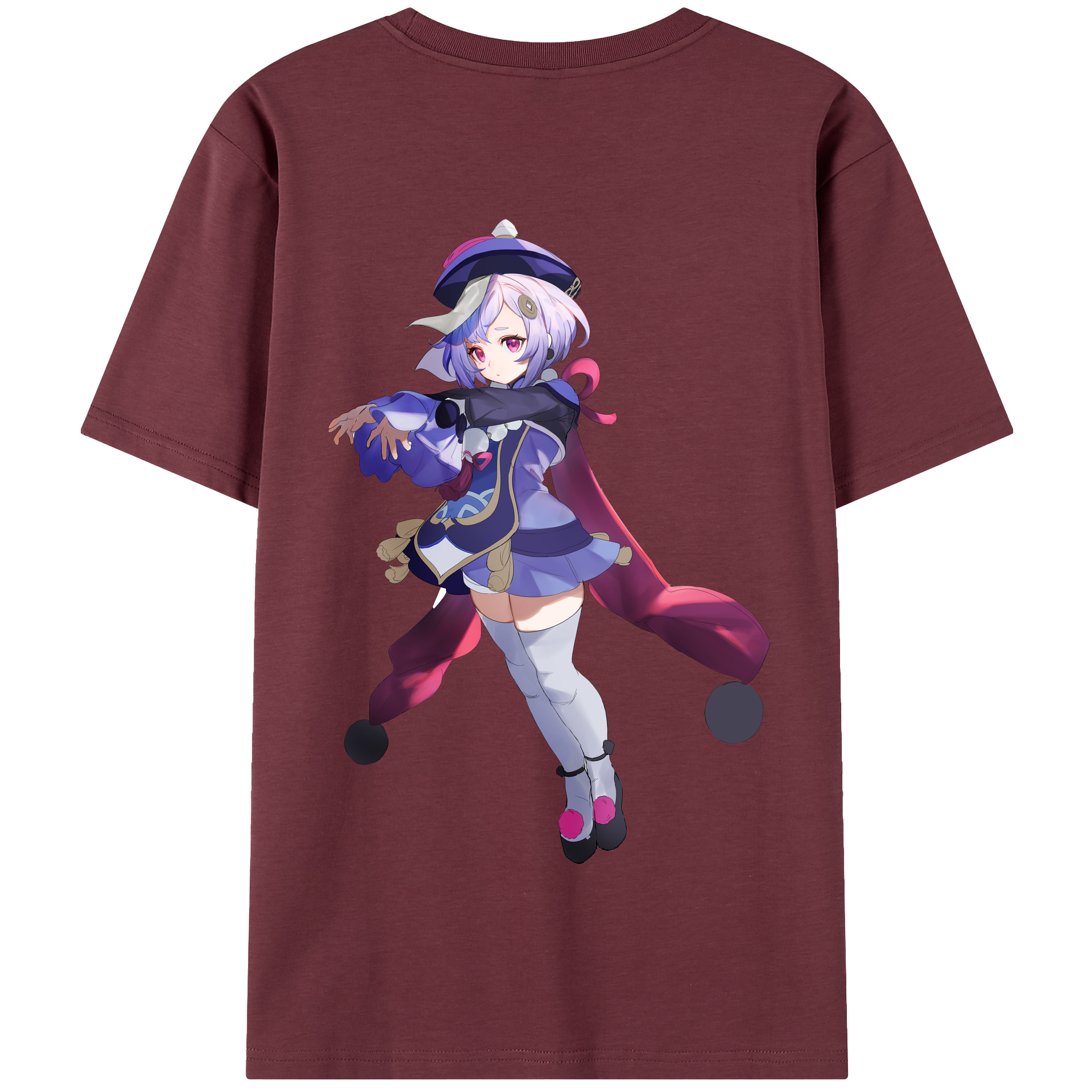 げんし神 七七 なな  genshin Nana 綿100％半袖Tシャツ（背面プリント）